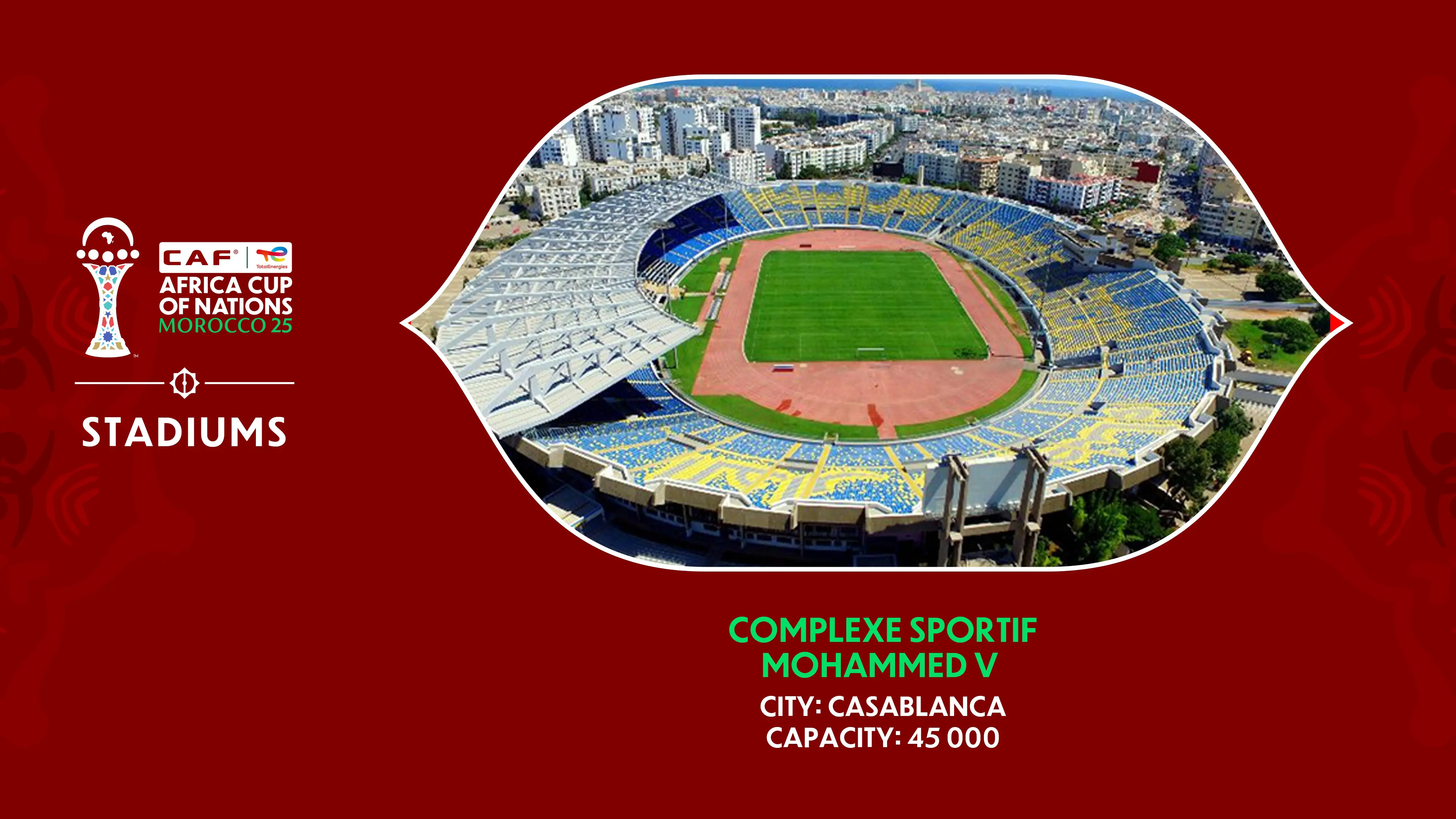 🏆 CAN 2025 à Casablanca : Programme complet des matchs au Stade Mohammed V