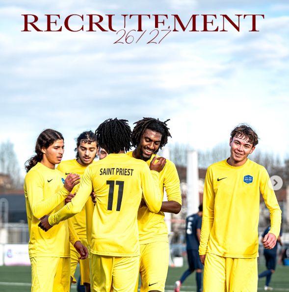 AS Saint-Priest ouvre son recrutement 2026-2027 pour sa section sportive scolaire (U16 à U18)